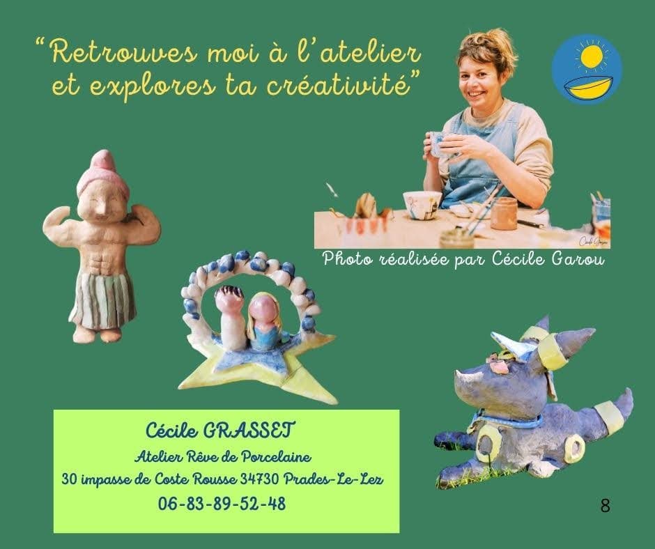 Créations de l'atelier Rêve de Porcelaine